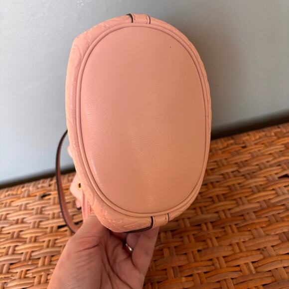 Tory Burch Mini T Momogram Debossed Bucket Bag - Picture 3 of 6
